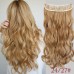 17 Colors Long Wavy High Temperature Fiber Synthetic Clip in Hair Extensions for Women freeship 15 days