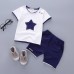 2PCS Suit Baby Boy Clothes Children Toddler Boys set Cartoon New Fashion Cotton Cute Stars Sets freeship 14 days