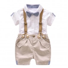 Toddler Boys Clothing Set Baby Suit Shorts Shirt 1-4 Year Children Kid Clothes Suits Formal freeship 14 days