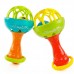 Baby Rattles toy fun Grasping Gums Plastic Hand Bell Rattle Funny Toys freeship 14 days