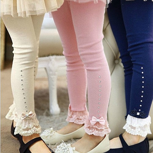Buy Stunning Collection Bottom Lace/Net 3/4th leggings for girl's
