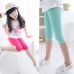 Girls Knee Length 3-10years Five Pants Candy Color Children Cropped Bottoms Leggings freeship 14 days