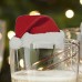 Nice Christmas Decorations For Home 10pcs Table Place Cards Christmas Santa Hat Wine Glass freeship 14 days
