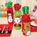 Wine Bottle Bags Christmas Decorations Santa Claus Snowman Champagne Sequins Holders freeship 14 days