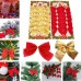 12PCS Pretty Bow Xmas Ornament Christmas Tree Decoration Festival Home New Year decor freeship 14 days