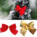 12PCS Pretty Bow Xmas Ornament Christmas Tree Decoration Festival Home New Year decor freeship 14 days