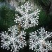 30pcs/lot 11cm Christmas Ornament White Plastic Snowflake Tree Window Decorations freeship 14 days