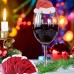 Hats Christmas Decoration 30pcs Santa Claus Hats Paper Wineglass Card Christmas Ornaments Wine Glass freeship 14 days