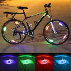 Hot Bicycle Spokes Lamp Cycling LED Wheel Wire Lights Waterproof freeship 14 days
