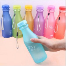 Candy Colors Unbreakable Frosted Plastic 20 oz BPA Free Portable Water Bottle Amazon Best seller, 50% cheaper freeship 14 days
