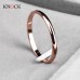 Titanium Steel Rose Gold Anti-allergy Smooth Simple Wedding Couples Rings for Man or Woman Gift freeship 15-60day