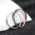 Titanium Steel Rose Gold Anti-allergy Smooth Simple Wedding Couples Rings for Man or Woman Gift freeship 15-60day