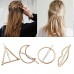 Fashion Woman Hair Triangle Hair Clip Pin Metal Geometric Alloy Hairband Moon Circle Hairgrip Barrette Girls Holder Freeship 20 days