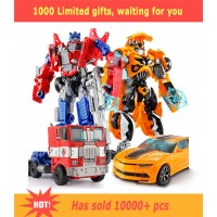 Top Sale 18.5cm New Arrival Big Classic Transformation Plastic Robot Cars Action Toy Figures Kids Education With Gifts Wholesale